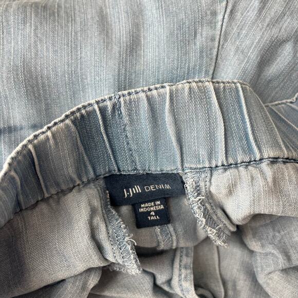 J. Jill Denim Kick Flare Ankle Women’s Black 4 Mid Rise - Picture 6 of 7